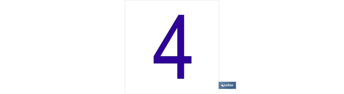 4 Número en glasspack