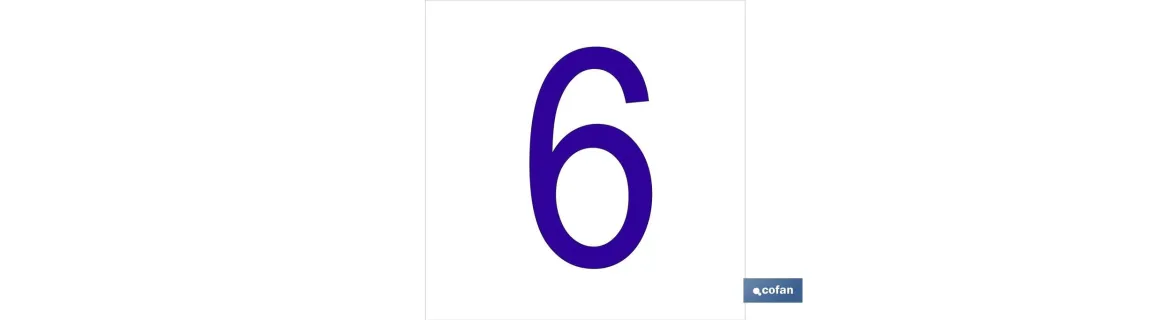 6 Número en glasspack