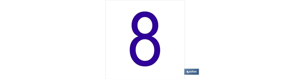 8 Número en glasspack