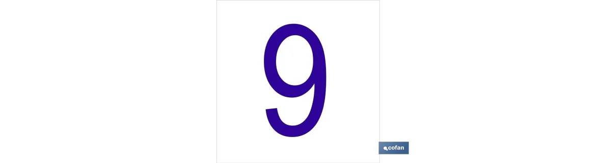 9 Número en glasspack