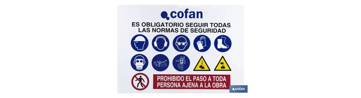 Cartel de obra en glasspack 0,7 mm