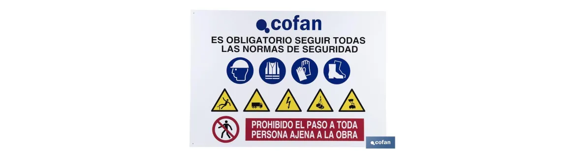 Cartel de obra en glasspack 0,7 mm