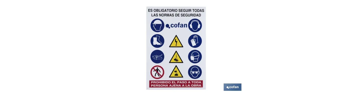 Cartel de obra en glasspack 0,7 mm