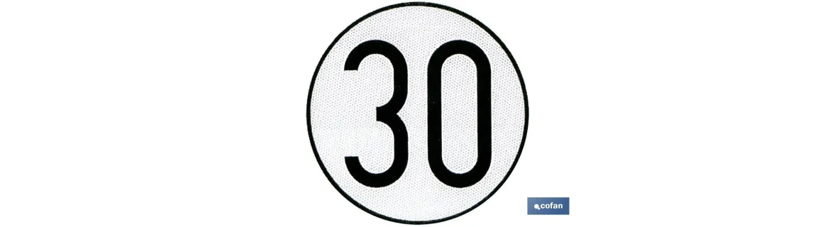 Disco V-4 limitación velocidad (30 km/h)