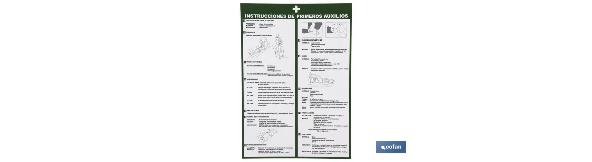 Instrucciones primeros auxilios