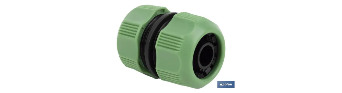 Racor reparador de mangueras de riego | Dos Medidas Disponibles | Fabricado en ABS
