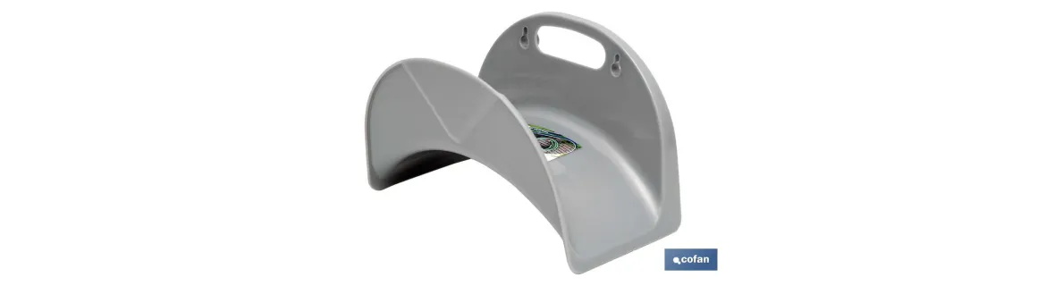Soporte de pared para manguera | Para mangueras de riego | Práctico y versátil para el jardín | Resistente y duradero