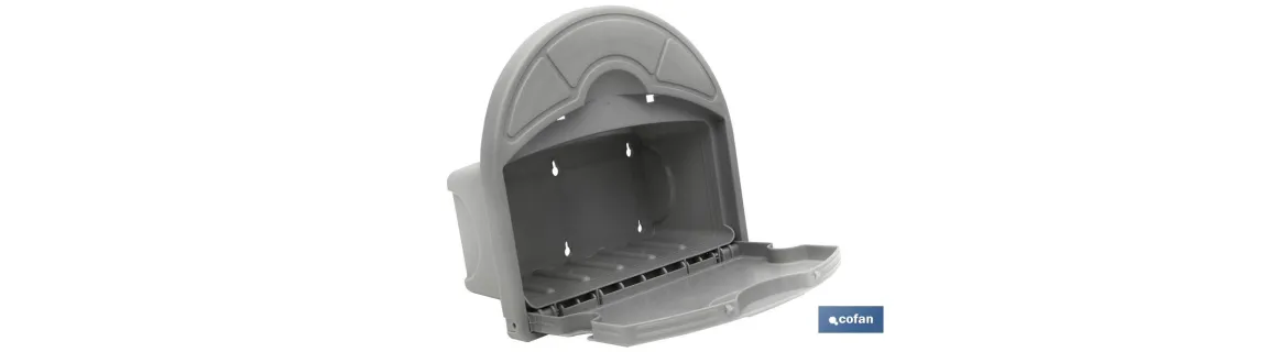 Soporte de pared para manguera con cajón | Soporte para mangueras de riego | Práctico y versátil para el jardín