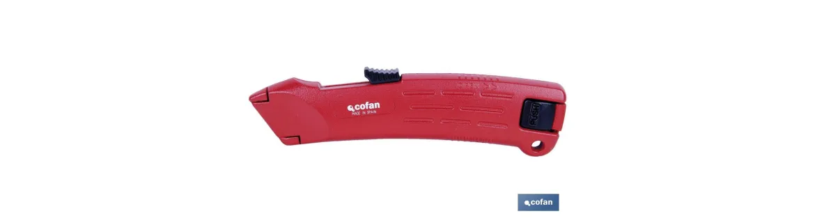 Cúter retráctil Zamak | Automático | Cuerpo compacto y ligero | Fabricado en acero inoxidable