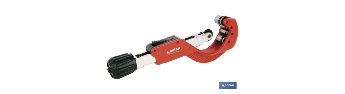 Cortatubos de 4 rodillos | Para tubos de plástico | Diámetro: 6-67 mm | Sistema ICS (Instant Change System)