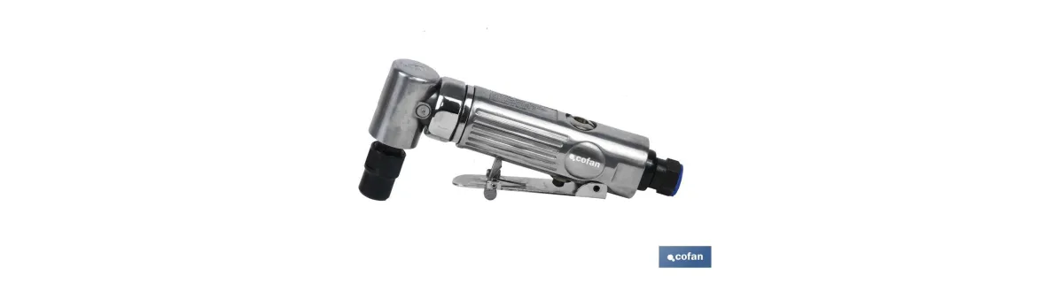 Fresadora neumática 90° de alto rendimiento recta para vástagos de Ø6mm