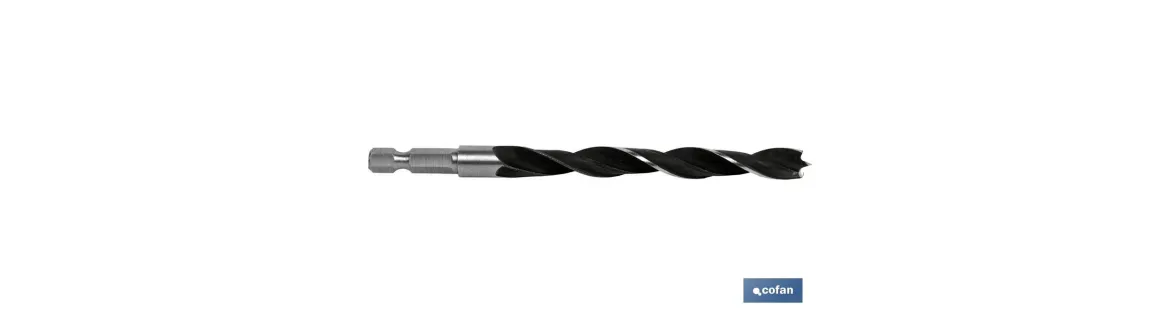 Broca para madera mango hex. 1/4”