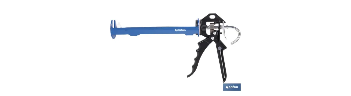 Pistola de silicona profesional | Pistola selladora de aluminio | Para cartuchos de 310 ml
