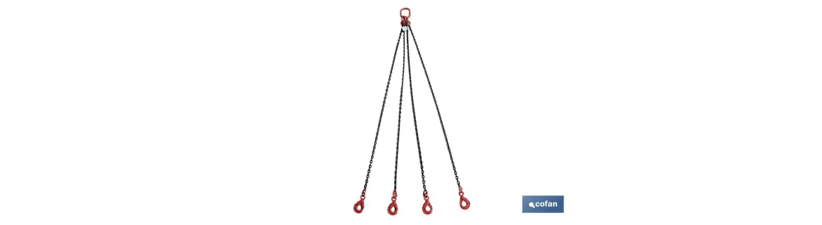 Pulpos de cadena 4 ramales. Grado 80