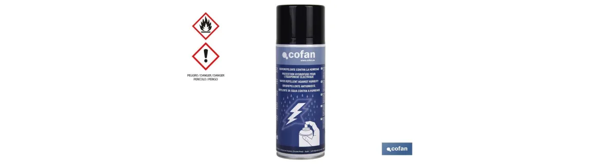 Hidrorrepelente contra la humedad 400 ml | Para equipos electrónicos | Para cualquier material expuesto a humedades