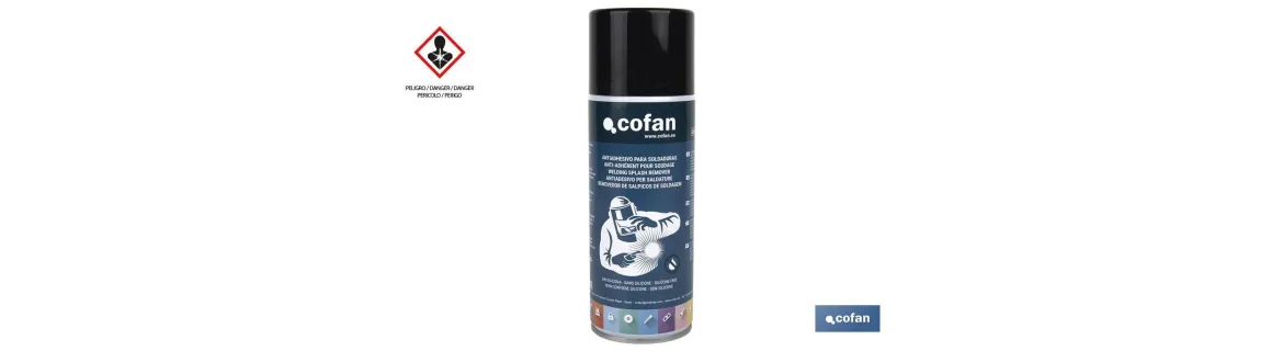 Antiadhesivo para soldaduras 400 ml | Para prevenir que las chispas manchen el material a soldar | Protector antisalpicadura