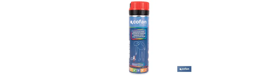 Spray Marcador Fluorescente de Obra | Varios Colores | Envase 500 ml
