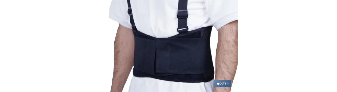 Faja Lumbar de Trabajo | Incluye 2 tirantes cruzados | Varias Tallas Disponibles