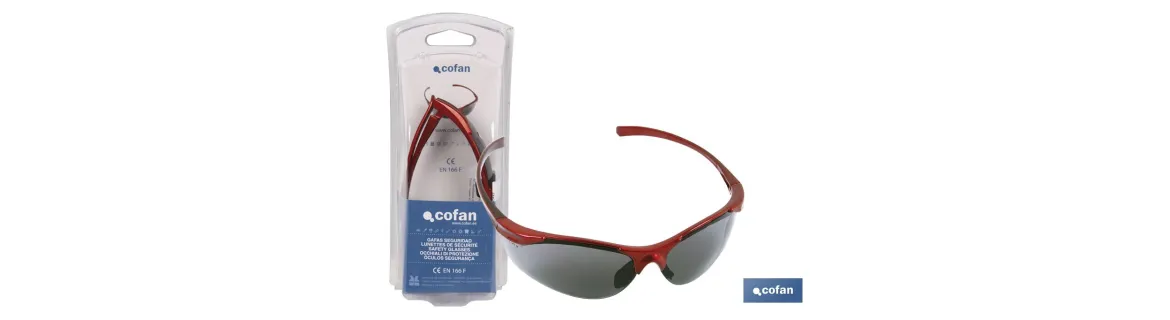 Blíster Gafa de Seguridad Anatómica |  Lentes de protección frente a Rayos UV | Ultraligeras para un uso intensivo