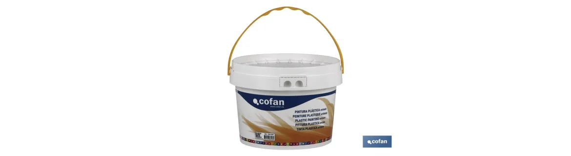 Pintura Plástica | Recomendada para interior | Fácil aplicación y secado rápido