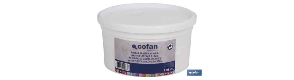 Masilla al Agua | Diferentes envases | Perfecta para tapar o reparar fisuras