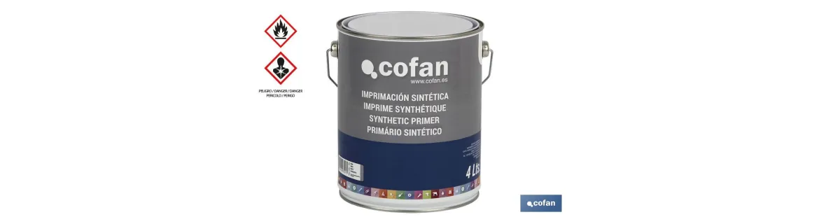 Imprimación Sintética | Color Gris y Blanco | Tamaño de 750 ml o 4L