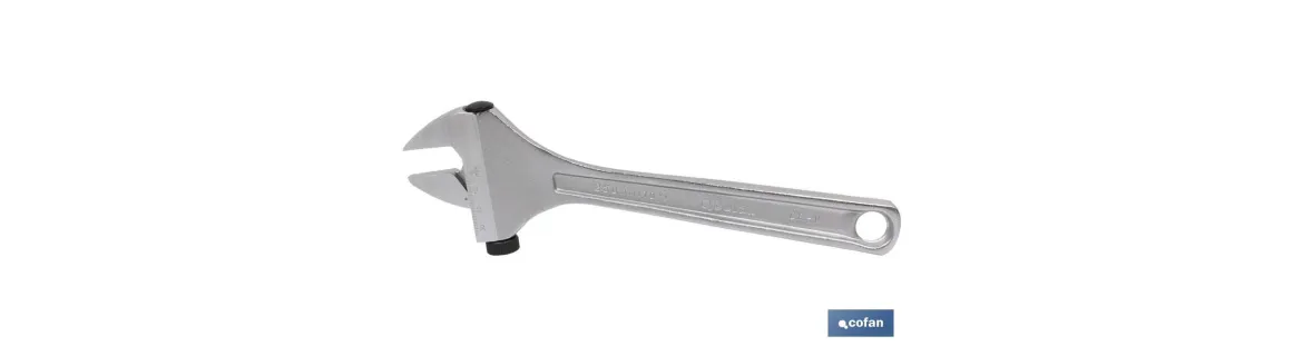 Llave inglesa | Moleta lateral | Ajustable | Varias medidas y aperturas | Fabricada en acero al cromo-vanadio