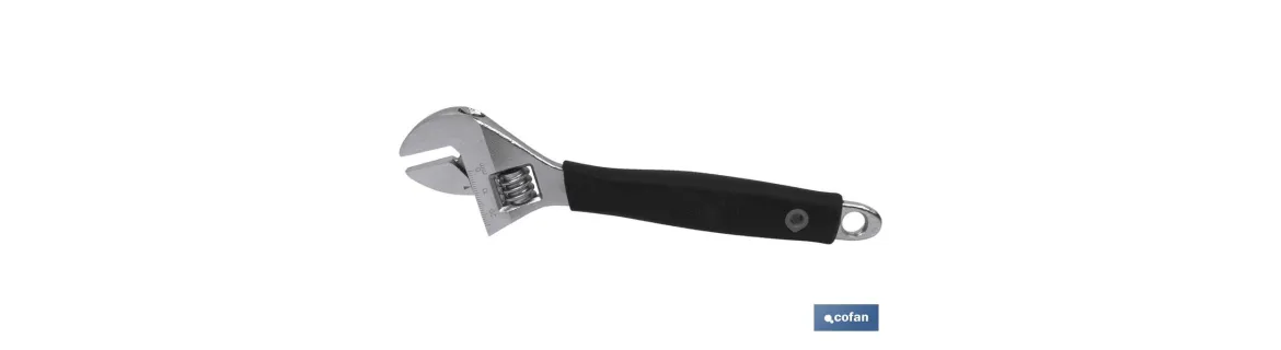 Llave inglesa con moleta central | Mango Comfort | Varias medidas y aperturas