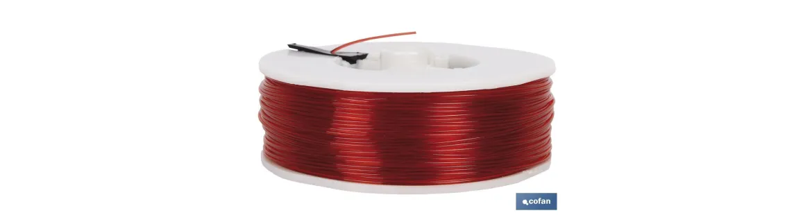 Hilo de Sedal Monofilamento de Nylon 100% Rojo