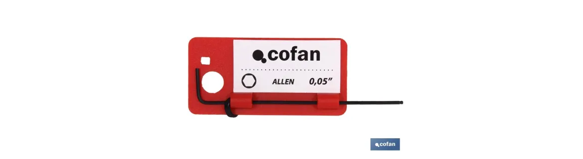 LLave Hexagonal de bola | LLave Allen en pulgadas | Medidas desde 0,05 a 3/8