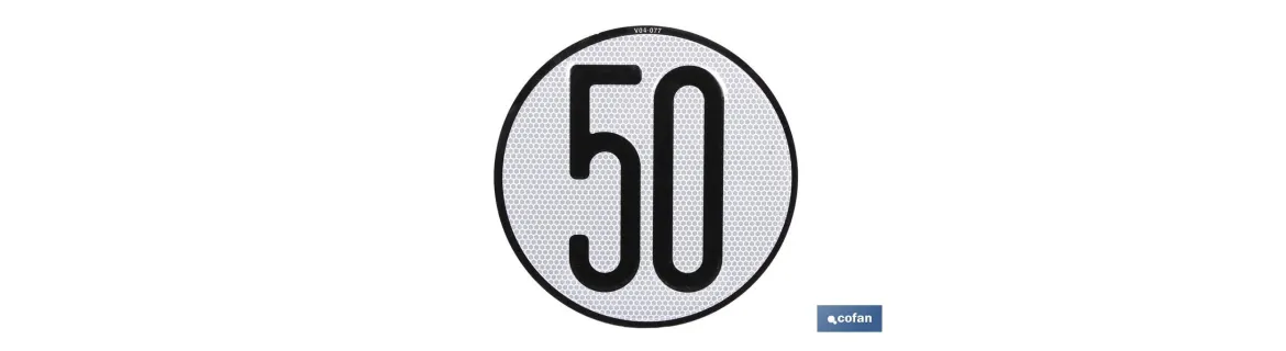 Disco V-4 limitación velocidad (50 km/h)