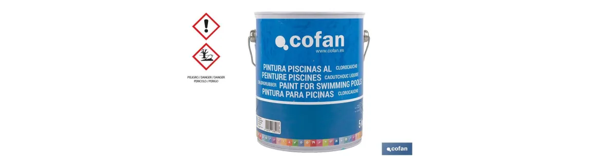 Pintura Piscinas Clorocaucho | Color Azul  Azul Oscuro | Capacidad 5 Kg