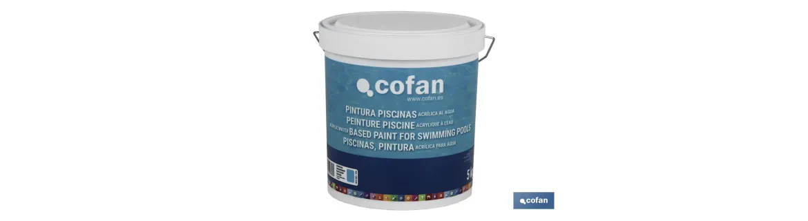 Pintura al agua para piscinas | Resistente a productos de limpieza | Previene la formación de algas