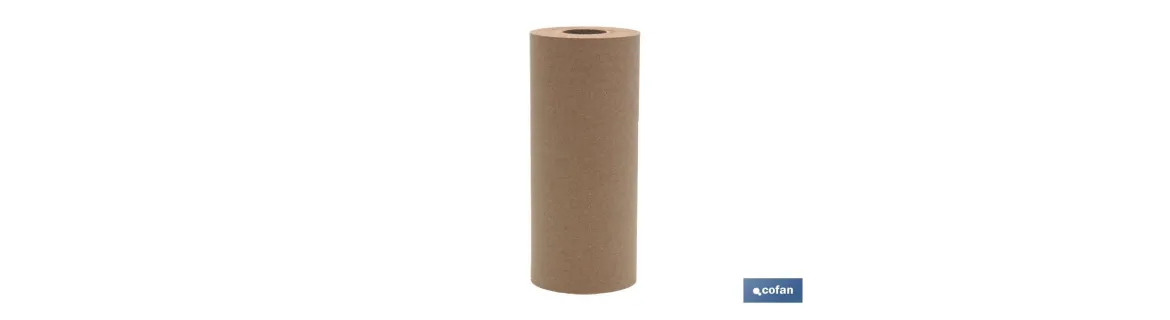 Rollo de papel Kraft | Color marrón | Medidas en 90 cm de ancho y 45 metros de largo