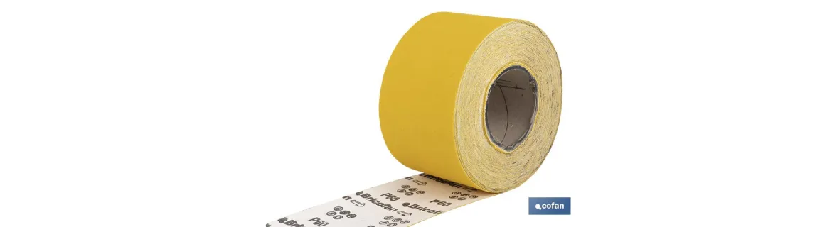 Rollo Lija Papel Amarillo