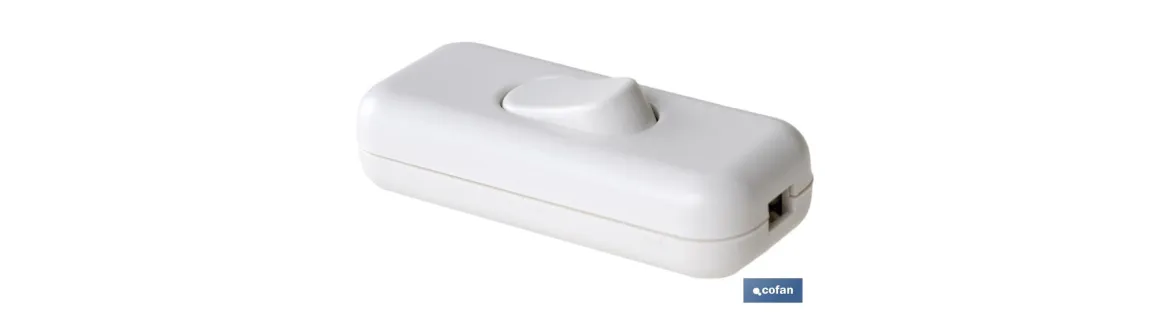 Interruptor aéreo de paso | Incluye tecla basculante | Color Blanco I 4 A 250 V