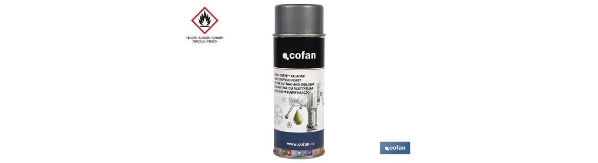 Aceite en spray para corte y taladro 400 ml | Lubricante de perforación | Para evitar el sobrecalentamiento