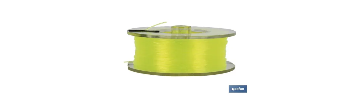 Hilo de Sedal Monofilamento de Nylon 100% Amarillo