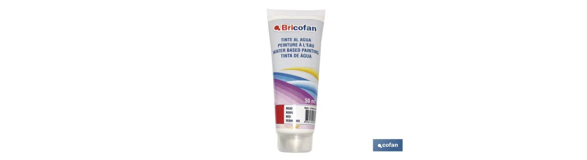 Tinte al agua para dar tono en pinturas | Envase de 50 ml | Diferentes colores