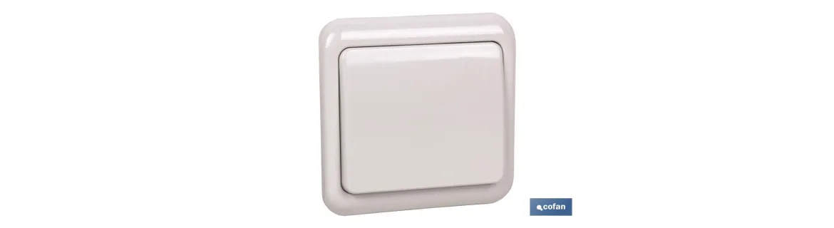 Conmutador de cruzamiento de empotrar | Modelo Pacific | 10 A - 250 V |Color blanco