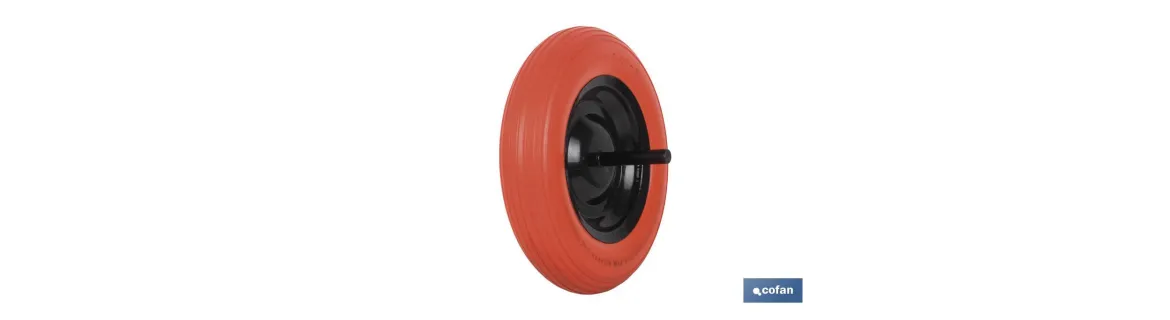 Rueda impinchable de obra | Con varillas Ø 20 mm | Para pesos de 120 kg