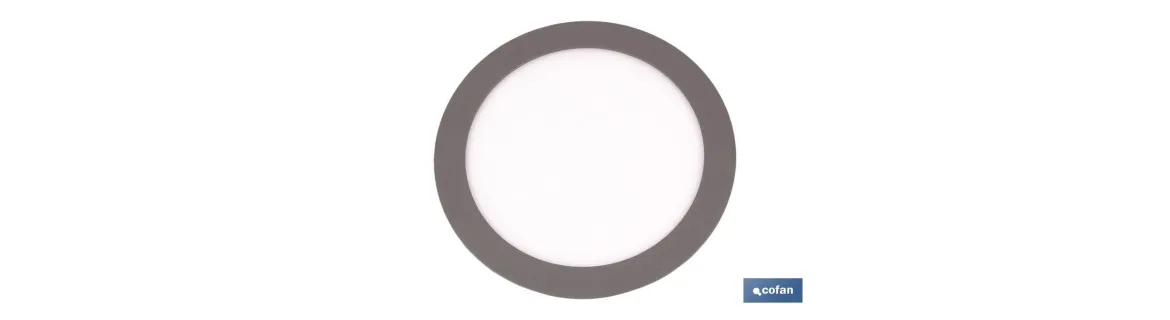 Downlight Gris redondo Empotrar