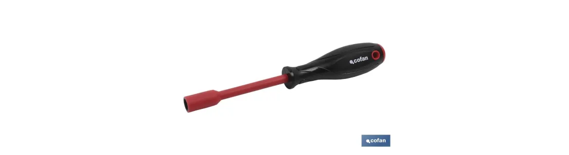 Destornillador 1000 V Aislado | Con punta de vaso hexagonal | SW 4 - 13 mm