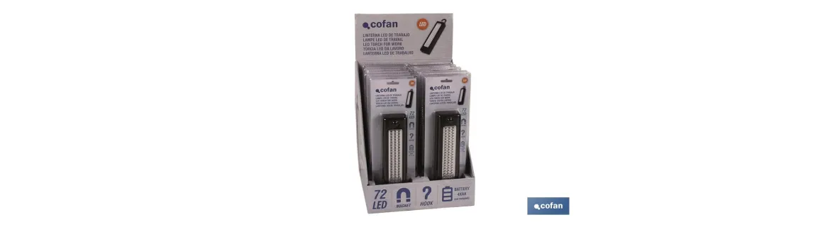 Expositor 12 uds Lámpara 72 Led
