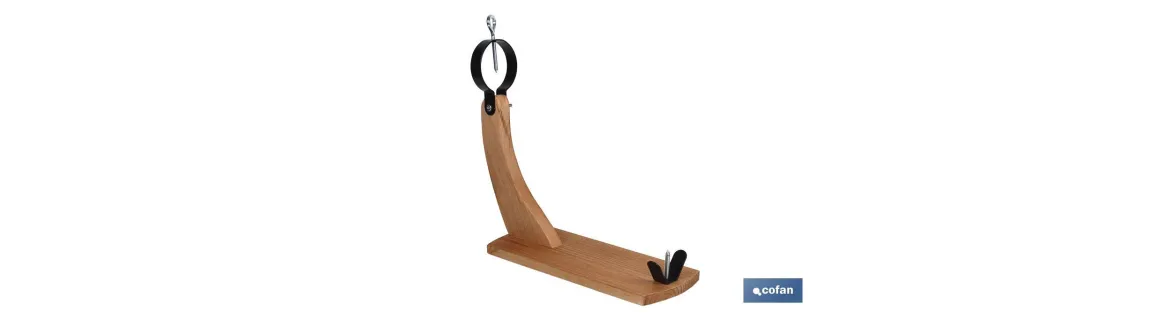 Jamonero Góndola | Modelo Reserva | Fabricado en Madera | Medidas 37,5 x 16,8 x 60 cm