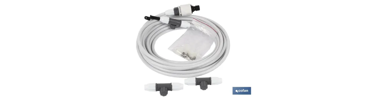 Kit de Nebulización de agua | 6 Metros | Contiene 3 Aspersores | Adecuado para terrazas y jardines