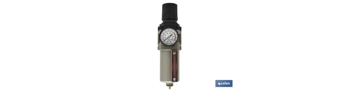 Filtro regulador de presión con rosca de 3/8 | Filtro Regulador de aire comprimido de compresor