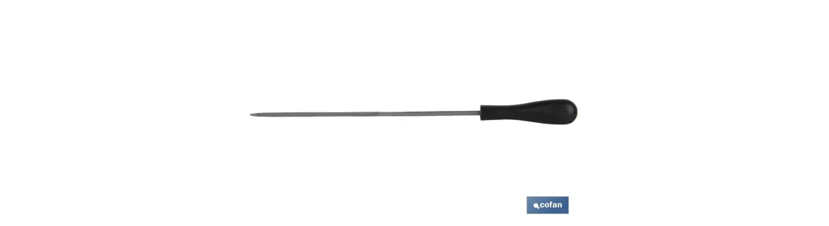 Lima de aguja cuadrada | Longitud: 6 | Mango fabricado en goma | Modelo fina