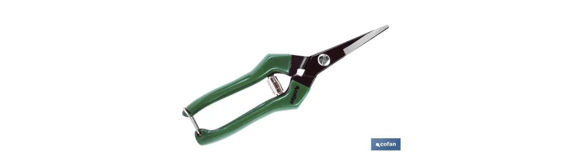 Tijeras de recolección con punta recta y longitud total de 205 mm | Especiales para jardinería