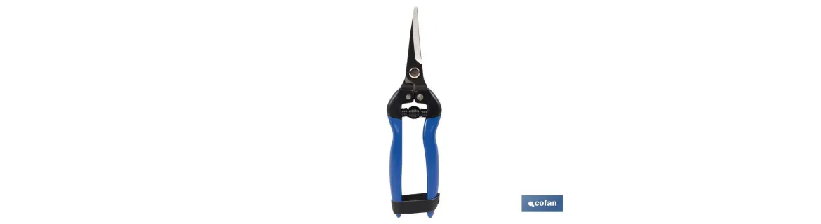 Tijeras de recolección con punta curva y longitud total de 185 mm | Especiales para jardinería